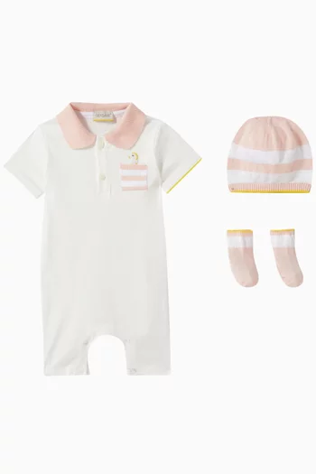 Romper Set in Silk-cotton