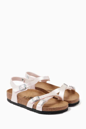 Kumba Sandals in Birko-Flor® & Leather