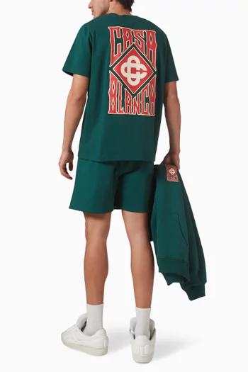 Gothic Stacked Logo T-shirt in Cotton Jersey