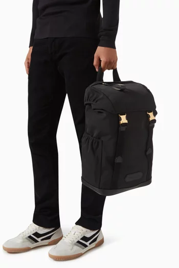 Backpack in Nylon & Leather