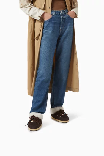 EVX Beads Mule Boots in Suede