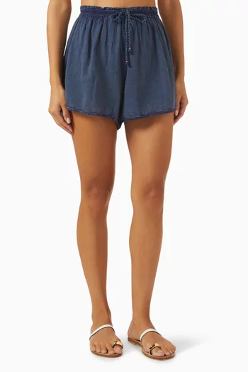 La Ponche Shorts in Cotton Gauze