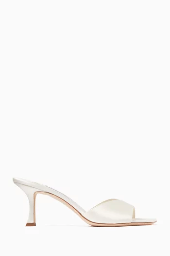 Skye 70 Mule Sandals in Satin