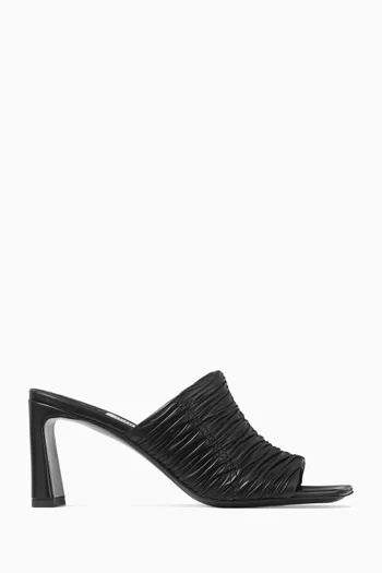 Lua 75 Mule Sandals in Leather