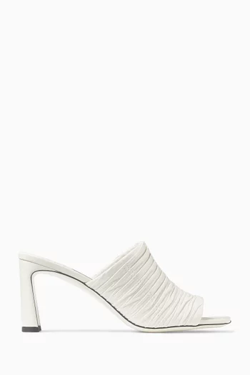 Lua 75 Mule Sandals in Leather