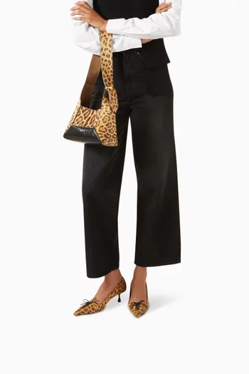 Scarlett 50 Leopard-print Pumps in Calf Hair