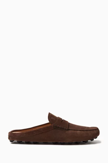 Gommino Bubble Mules in Suede