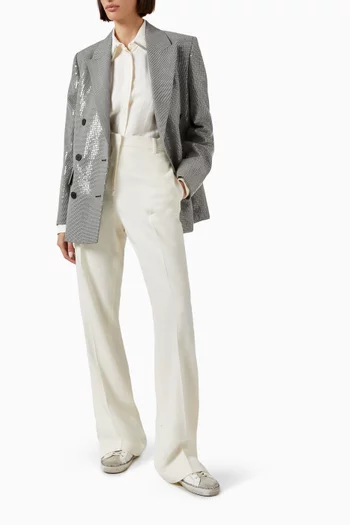 Laureen Sequin-embellished Boyfriend Blazer