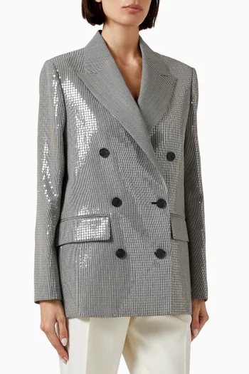 Laureen Sequin-embellished Boyfriend Blazer