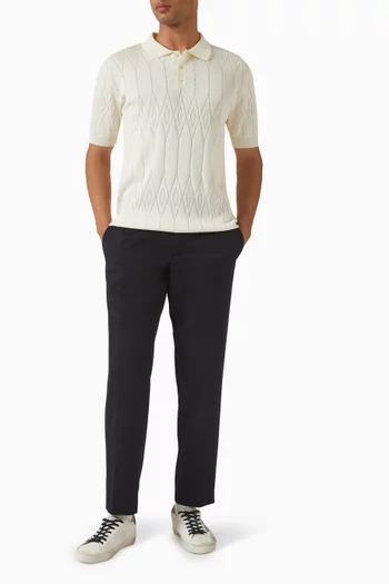 Journey Knit Polo Shirt in Cotton Blend