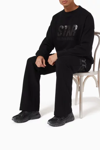 سنيكرز لايت ستار قماش شبكي وجلد