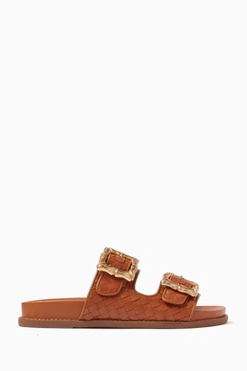 Enola Sporty Sandals in Leather