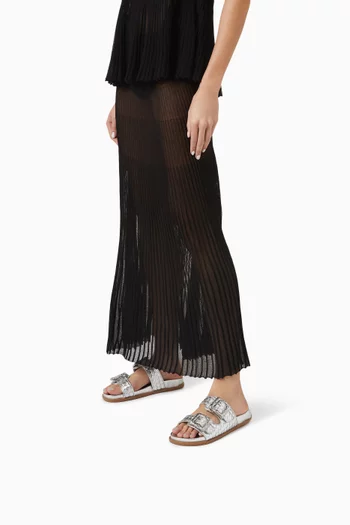 Enola Sporty Sandals in Woven Leather