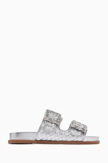 Enola Sporty Sandals in Woven Leather