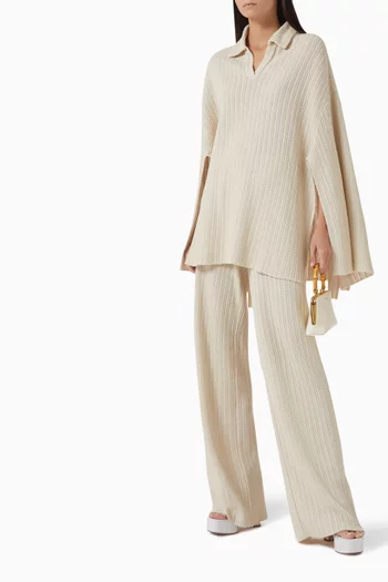 Alfie Ribbed Pants in Knit