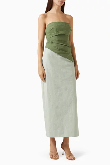 Cecelia Midi Dress in Cotton
