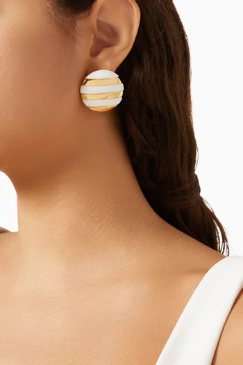 Monte Carlo Earrings in 18kt Gold-plated Brass