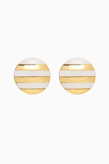 Monte Carlo Earrings in 18kt Gold-plated Brass