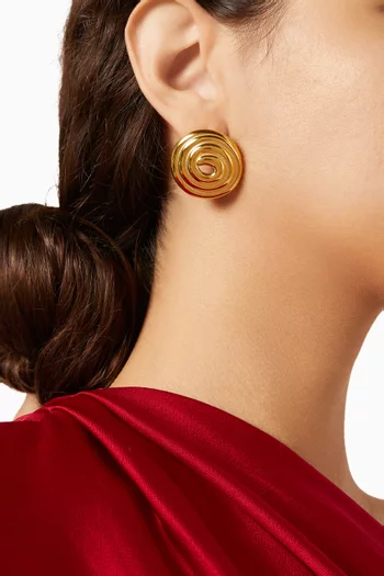 Mayfair Earrings in 18kt Gold-plated Brass