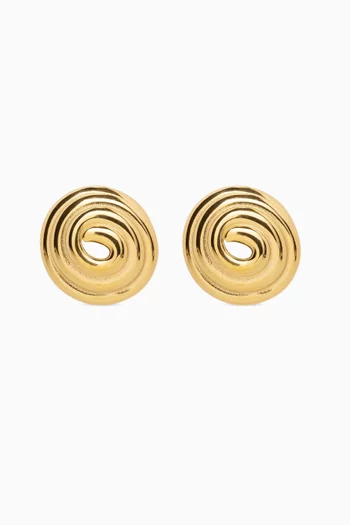 Mayfair Earrings in 18kt Gold-plated Brass