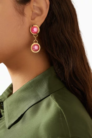 Bel Air Earrings in 18kt Gold-plated Brass