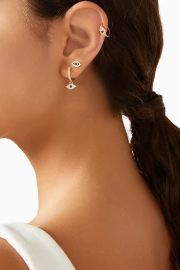 No Envy Evil Eye Earring Stack, Set of 3