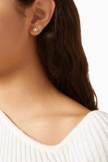 No Envy Evil Eye Single Earring in Gold-plated Sterling Silver