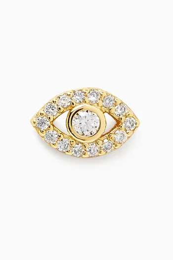 No Envy Evil Eye Single Earring in Gold-plated Sterling Silver