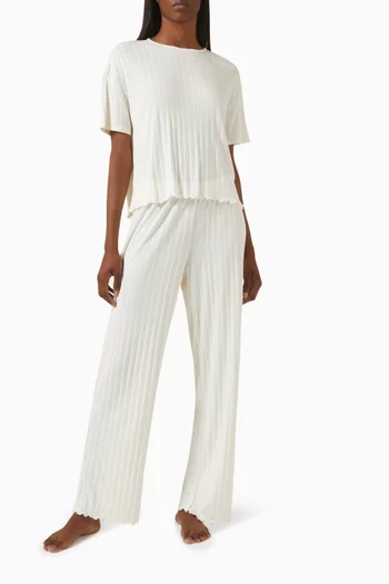 Pointelle T-shirt in  TENCEL™ Modal Blend