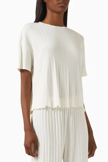 Pointelle T-shirt in  TENCEL™ Modal Blend