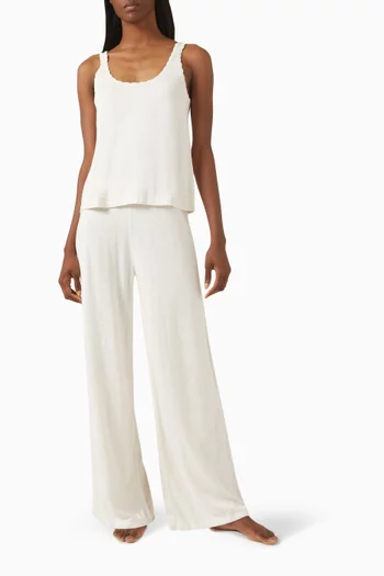 Fine Gauge Sweater Tank in Cotton Blend