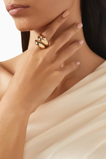 Sées Ring in Gold-plated Steel