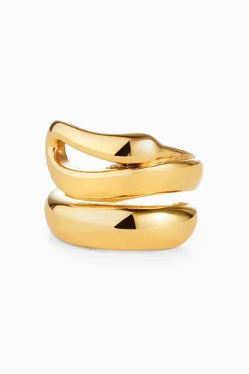 Sées Ring in Gold-plated Steel