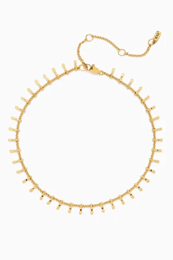 Lumi Pendant Anklet in Gold-plated Steel