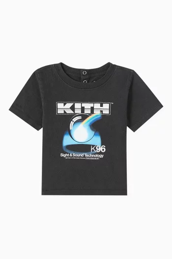 Buy Kith Black Sight & Sound 1996 Vintage Tee For Boys Online 