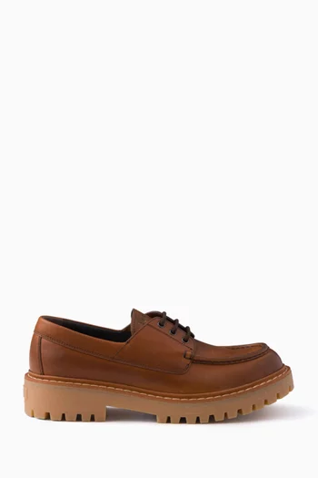 St. Moritz Lace-up Loafers in Calfskin