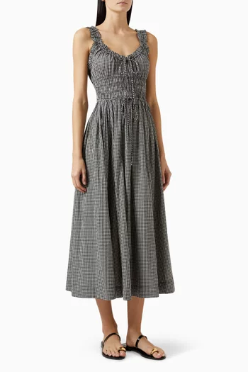 Emmaretta Midi Dress in Organic-cotton