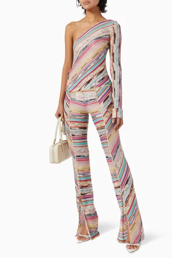 Slit Pants in Rayon Blend