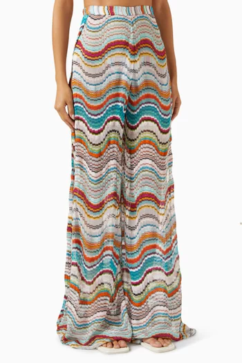 Wave Cover-up Pants in Viscose Blend