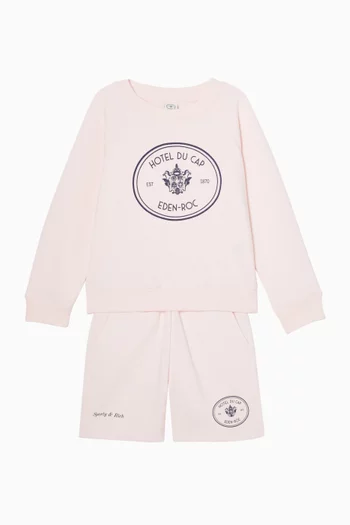 شورت رياضي بشعار Eden صوف قطني