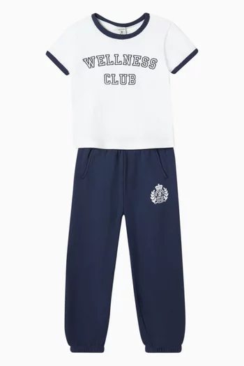 Wellness Club Ringer T-shirt in Cotton