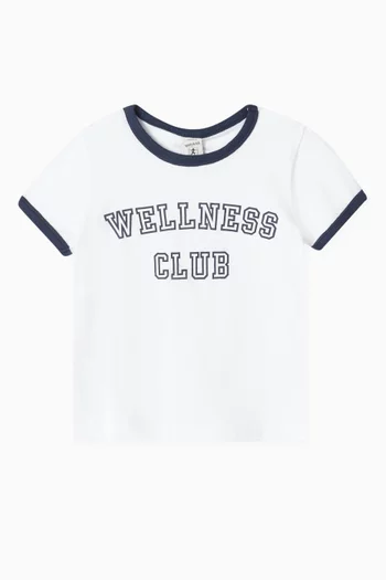 Wellness Club Ringer T-shirt in Cotton