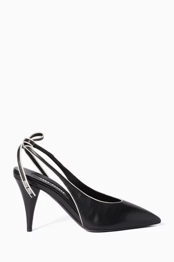 Slingback Pumps in Nappa Leather