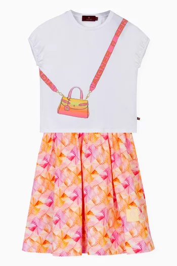 Graphic Print T-Shirt in Cotton