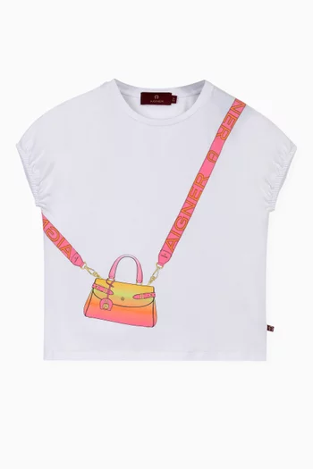 Graphic Print T-Shirt in Cotton