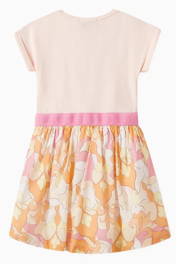 Floral Dress in Cotton-blend