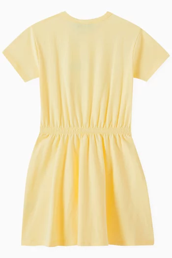 Graphic Logo Dress in Cotton