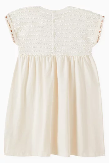 Logo Badge Dress in Cotton