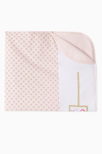 Logo Baby Blanket in Pima Cotton