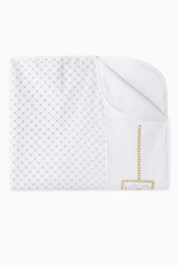 Logo Baby Blanket in Pima Cotton